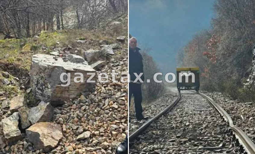 Shembja e gurëve dëmton binarët hekurudhorë në relacionin Klinë-Prishtinë