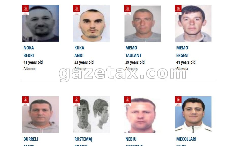 Në kërkim nga Interpoli: 10 shqiptarët më të rrezikshëm dhe krimet që i lidhin
