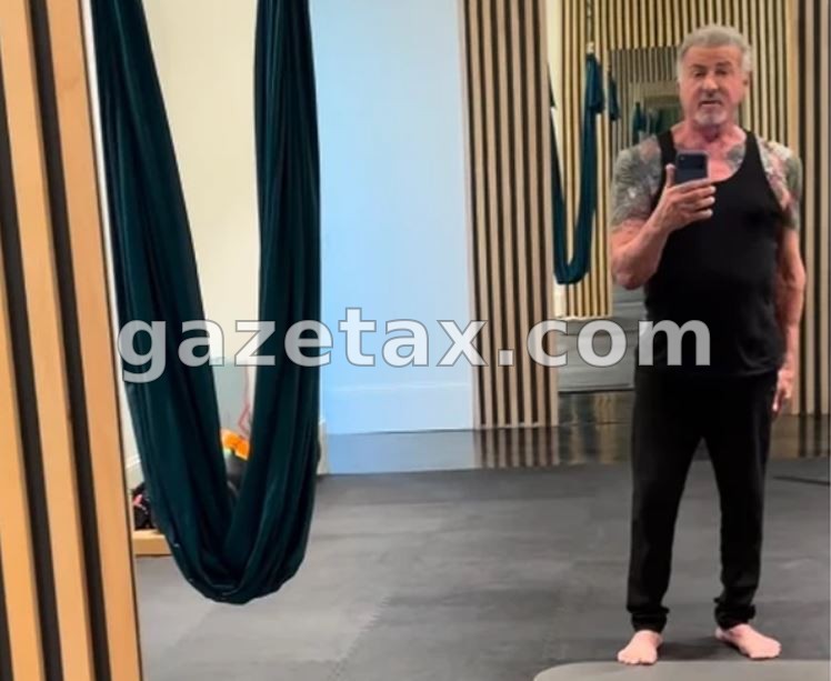 Sylvester Stallone nxjerr pamjet nga palestra: Edhe në moshën 79 vjeçare nuk heq dorë nga ushtrimet fizike