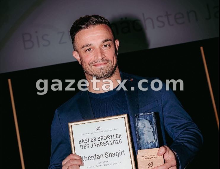 Xherdan Shaqiri shpallet sportisti i vitit 2025 nga qyteti i Bazelit