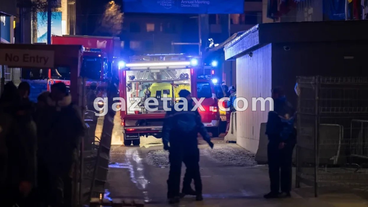 Një zjarr shpërtheu në një kasolle të vogël në Davos derisa liderët botëror po diskutonin çështje të ndryshme